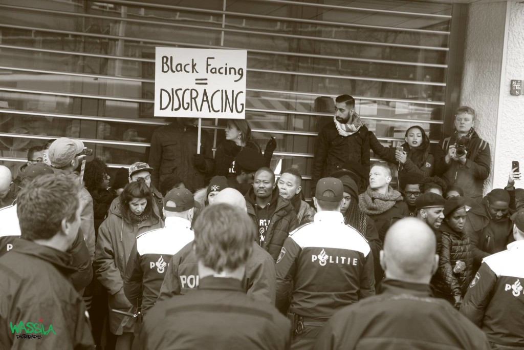 Anti-zwarte piet protest Rotterdam, Foto: Ouassila Ouassila