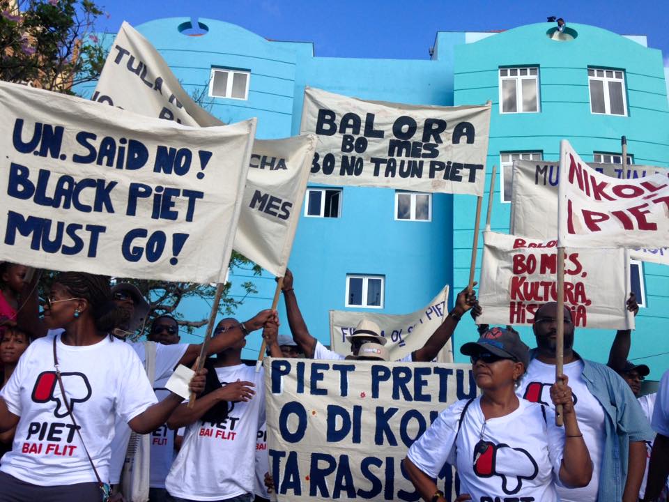 In 2015 there was already a protest against zwarte piet in Willemstad.