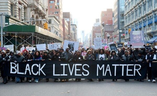 Black Lives Matter banner NUC StopBlackface