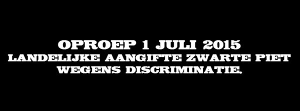 aangifte ZWarte Piet
