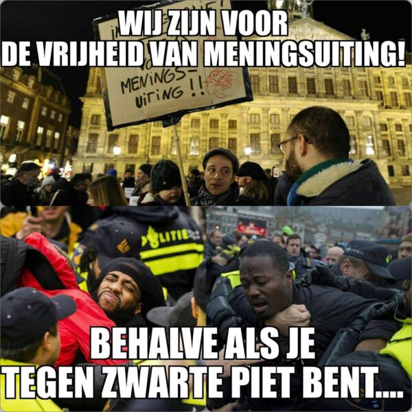 vrijheid-van-meningsuiting-tenzij-je-tegen-zwarte-piet-bent-meme